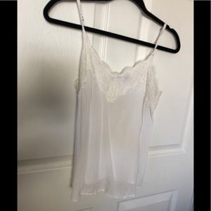 White Abercrombie lace top camisole